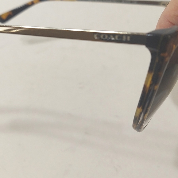 Coach Sunglasses With RX Lenses Spotty Tortoise Frame With Case - Picture 8 of 11